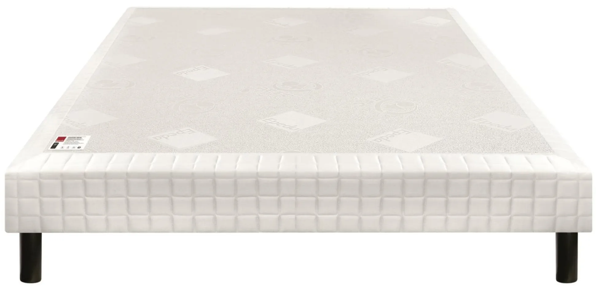 EPEDA Sommier tapissier à lattes 15 cm Nature - Ecru - 120 x 190 cm