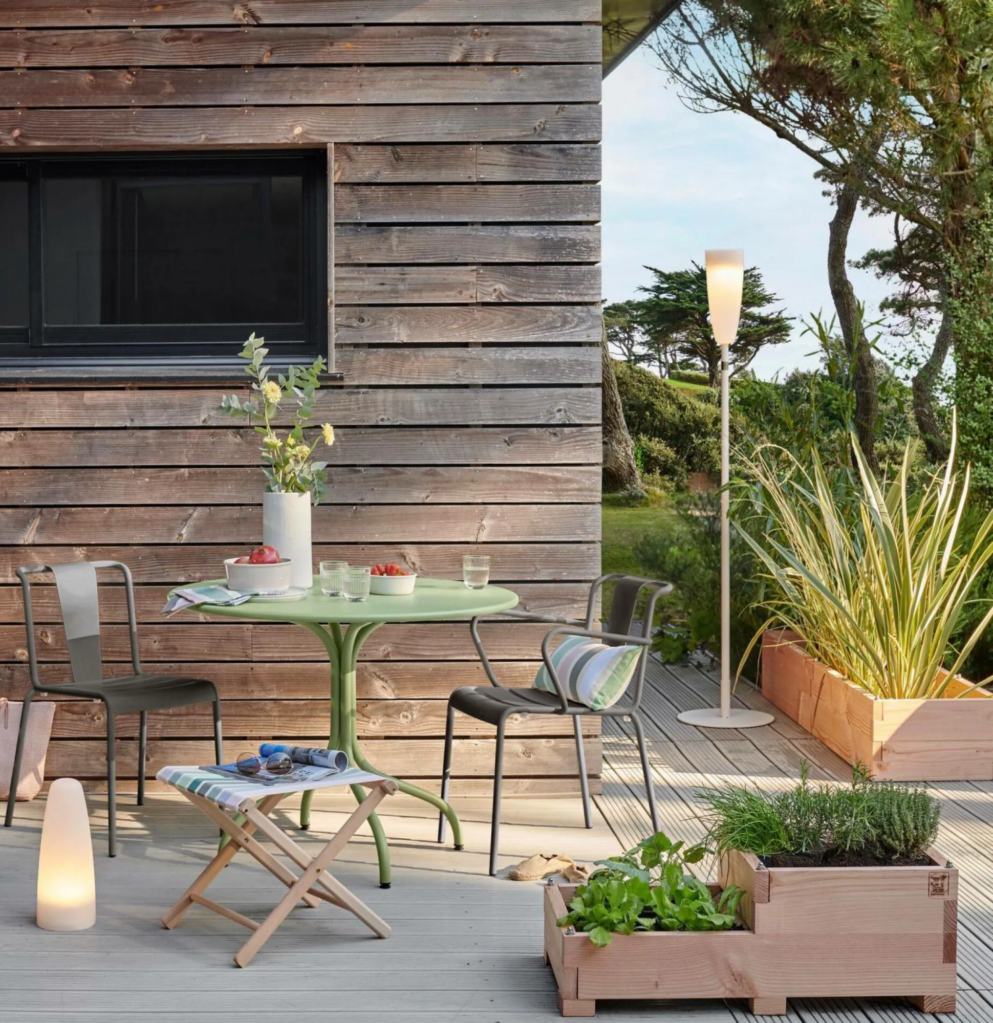 EREME Lot de 2 Fauteuils Paname - Etain