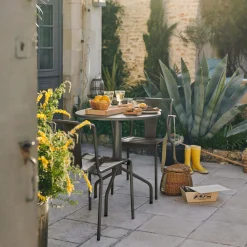 EREME Lot de 2 Fauteuils Paname - Etain