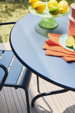 EREME Lot de 2 Fauteuils Paname - Bleu Lazuli