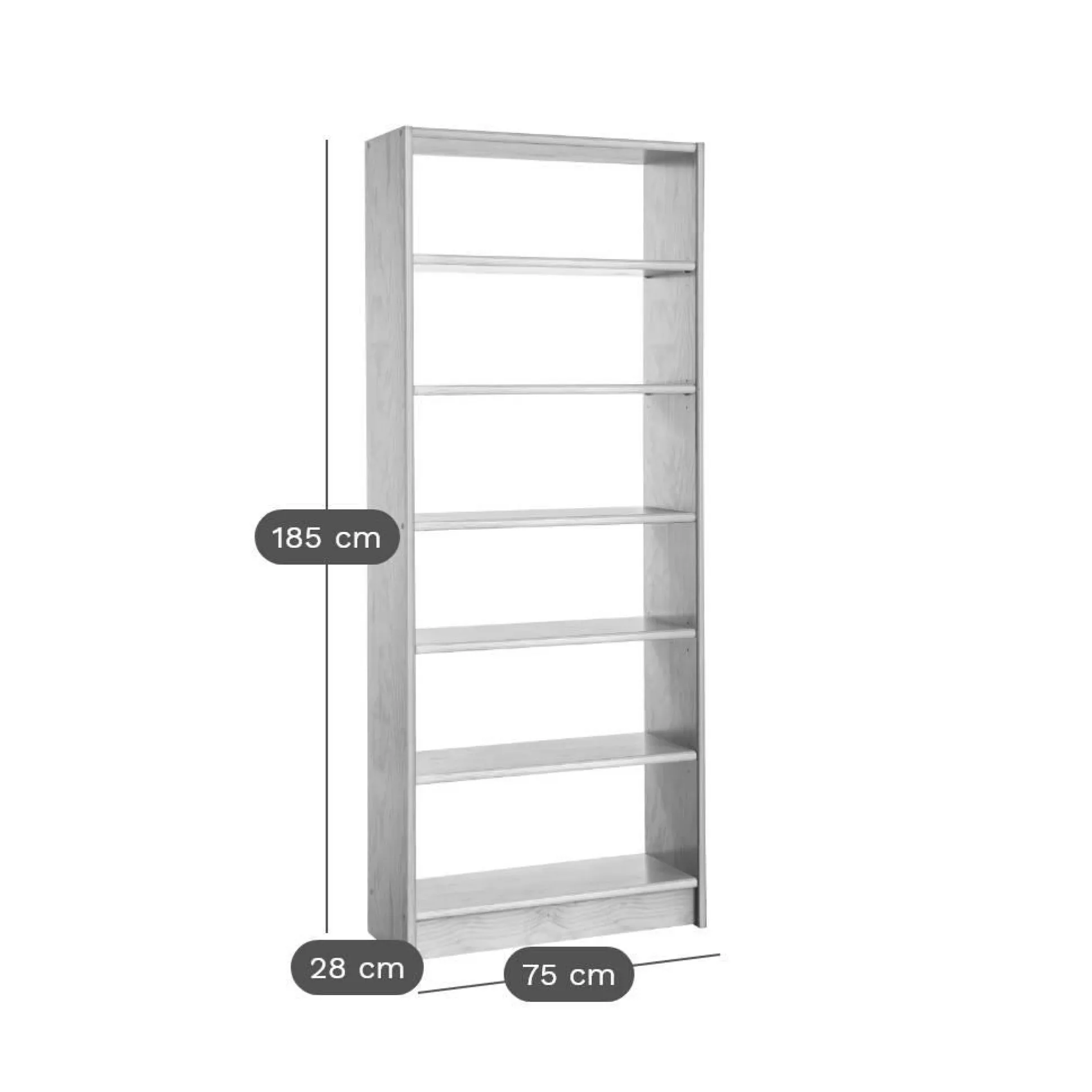 Etagère bois massif Iris - Naturel