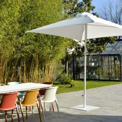 EZPELETA Parasol 250 x 250 cm Eolo en Aluminium - Blanc
