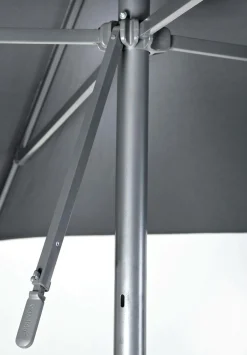 EZPELETA Parasol 250 x 250 cm Eolo en Aluminium - Gris Anthracite