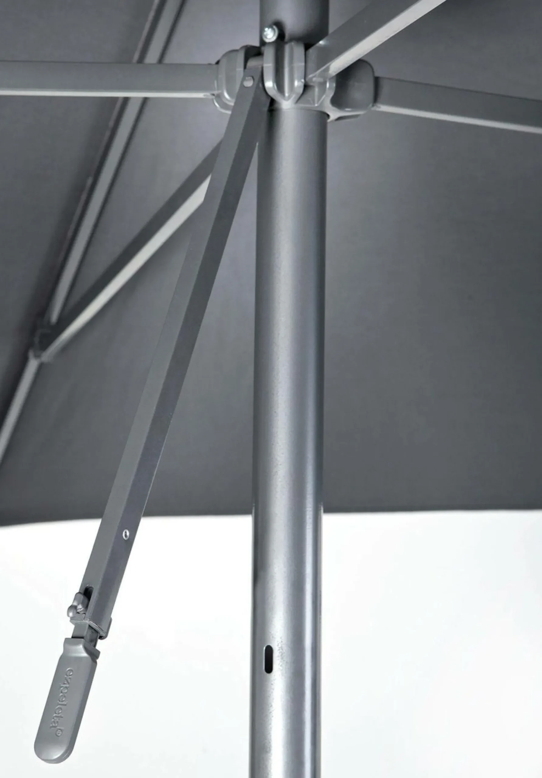 EZPELETA Parasol 250 x 250 cm Eolo en Aluminium - Gris Anthracite