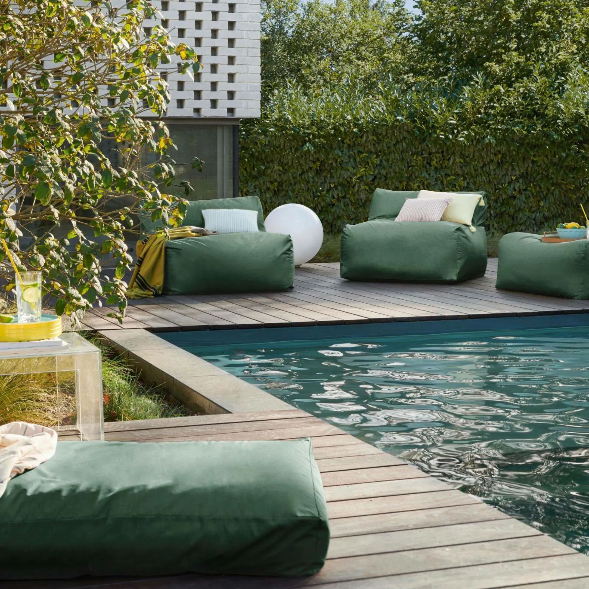 Fauteuil de Jardin Recyclé Heva - Vert Fougère