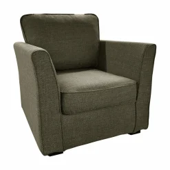 Fauteuil tissu déhoussable Marbella - Vert Forêt