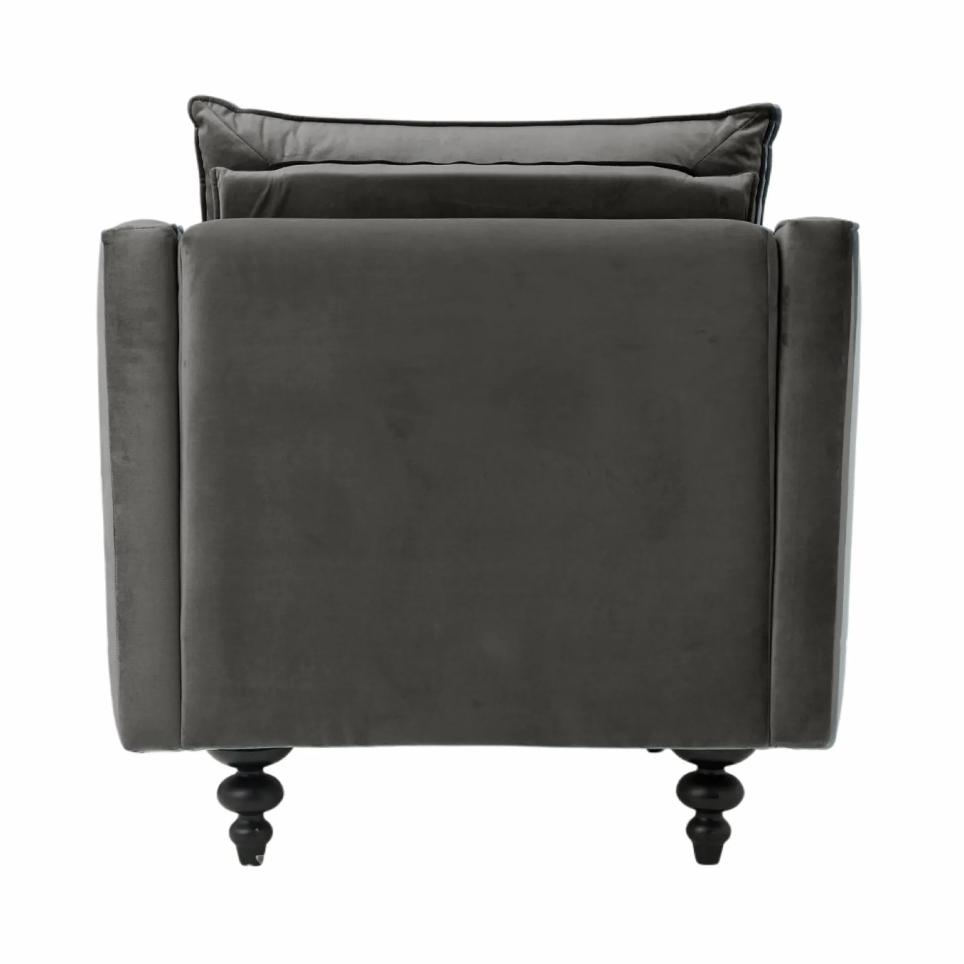 Fauteuil velours Orso - Gris Clair