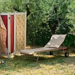 FERMOB Bain de Soleil Pliant Dune en Acier - Cactus