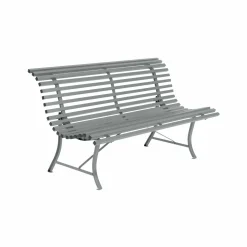 FERMOB Banc 3 Places 150 cm Louisiane en Acier - Gris Lapili