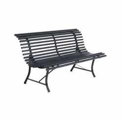 FERMOB Banc 3 Places 150 cm Louisiane en Acier - Carbone