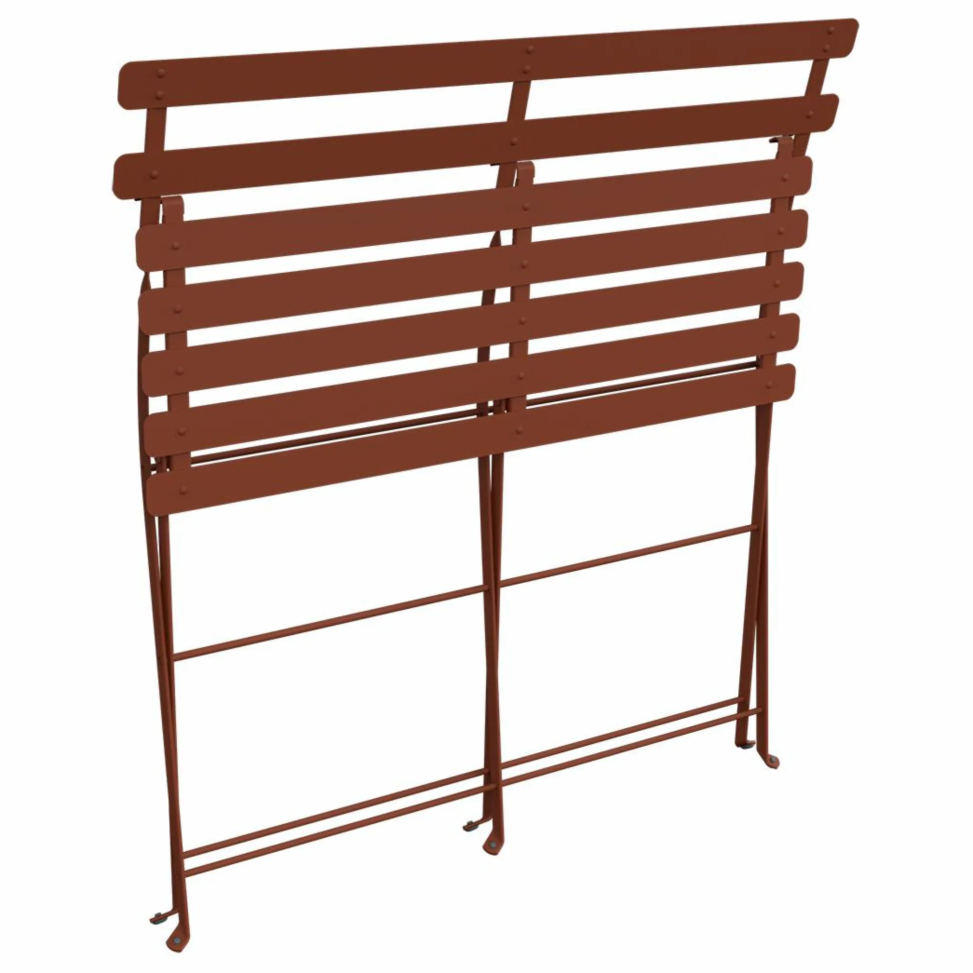 FERMOB Banquette Pliante 2 Places Bistro en Acier - Ocre Rouge