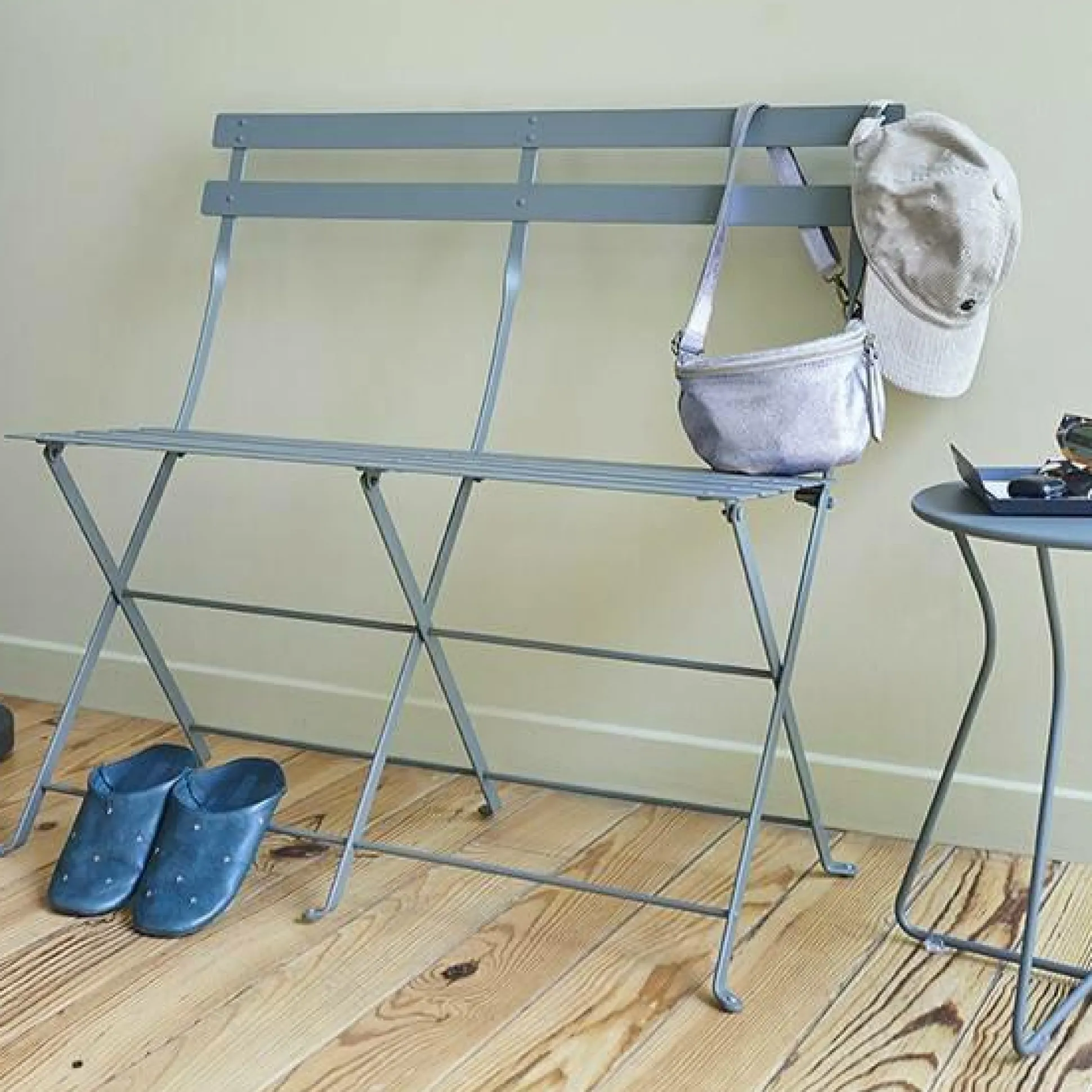 FERMOB Banquette Pliante 2 Places Bistro en Acier - Pain d'épice