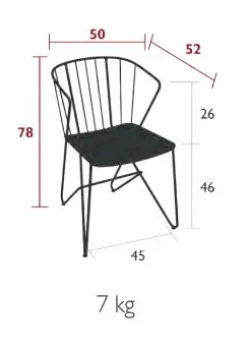 FERMOB Bridge FLOWER assise pleine - Muscade