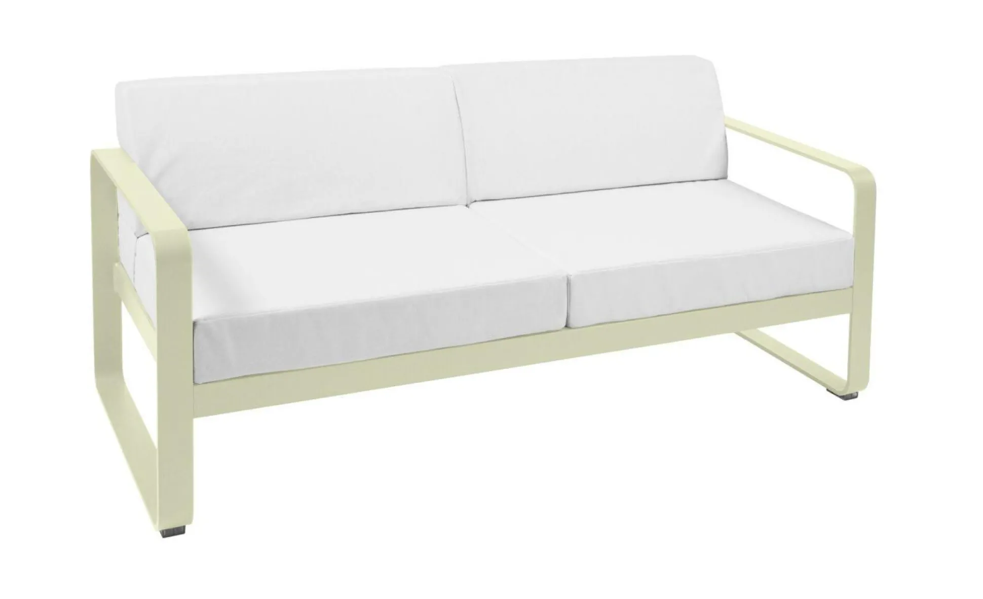 FERMOB Canapé 2 Places Bellevie Blanc Grisé en Aluminium - Tilleul