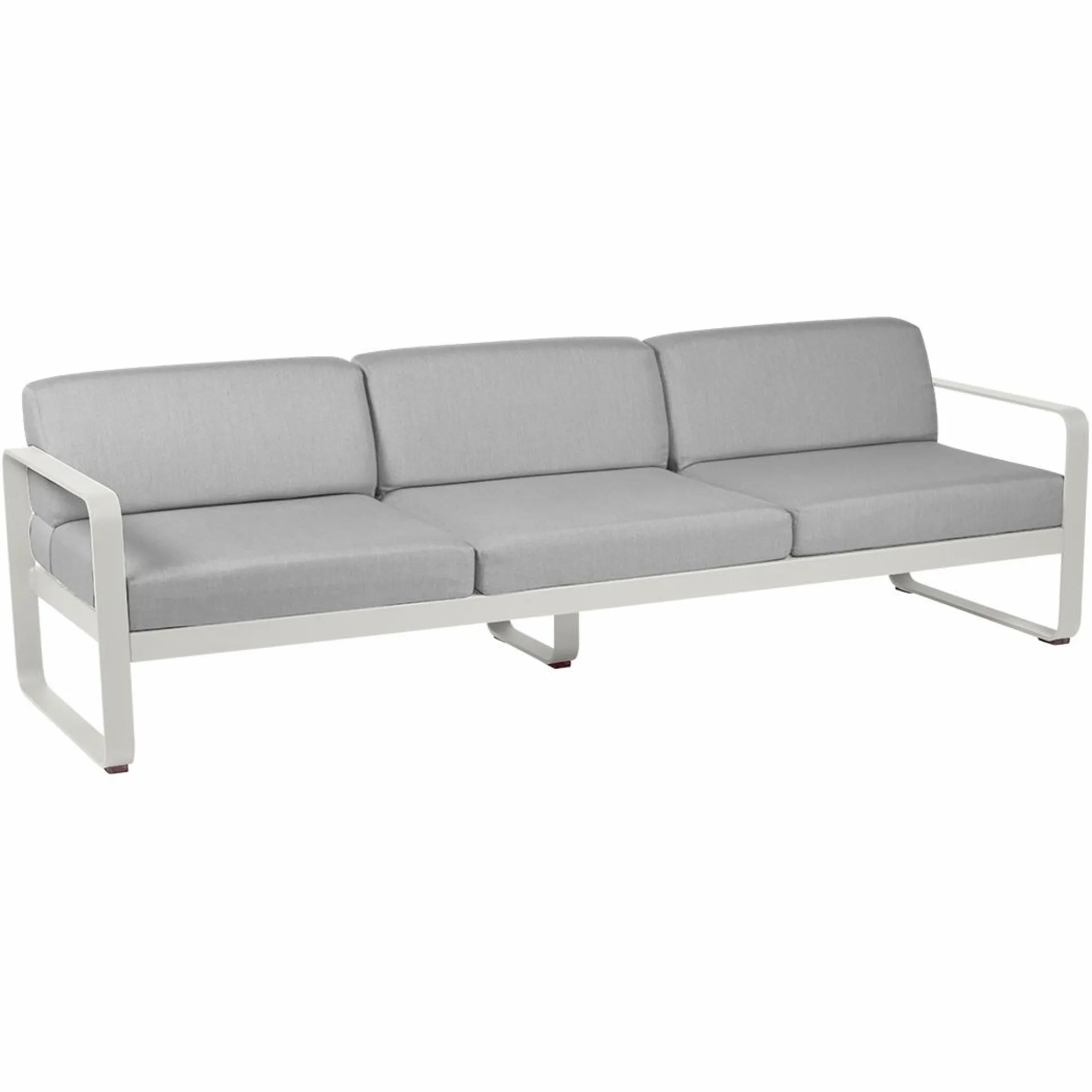 FERMOB Canapé 3 Places Bellevie Gris Flanelle en Aluminium - Gris Argile