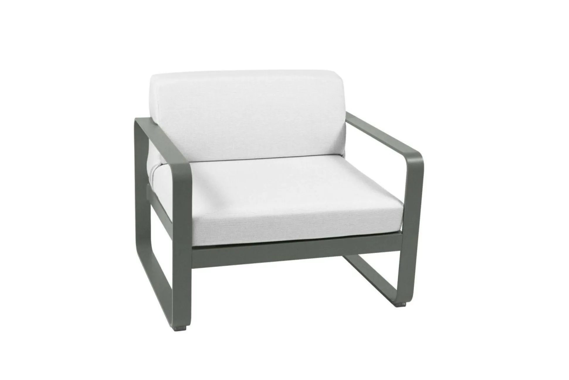 FERMOB Fauteuil Bellevie Blanc Grisé en Aluminium - Romarin