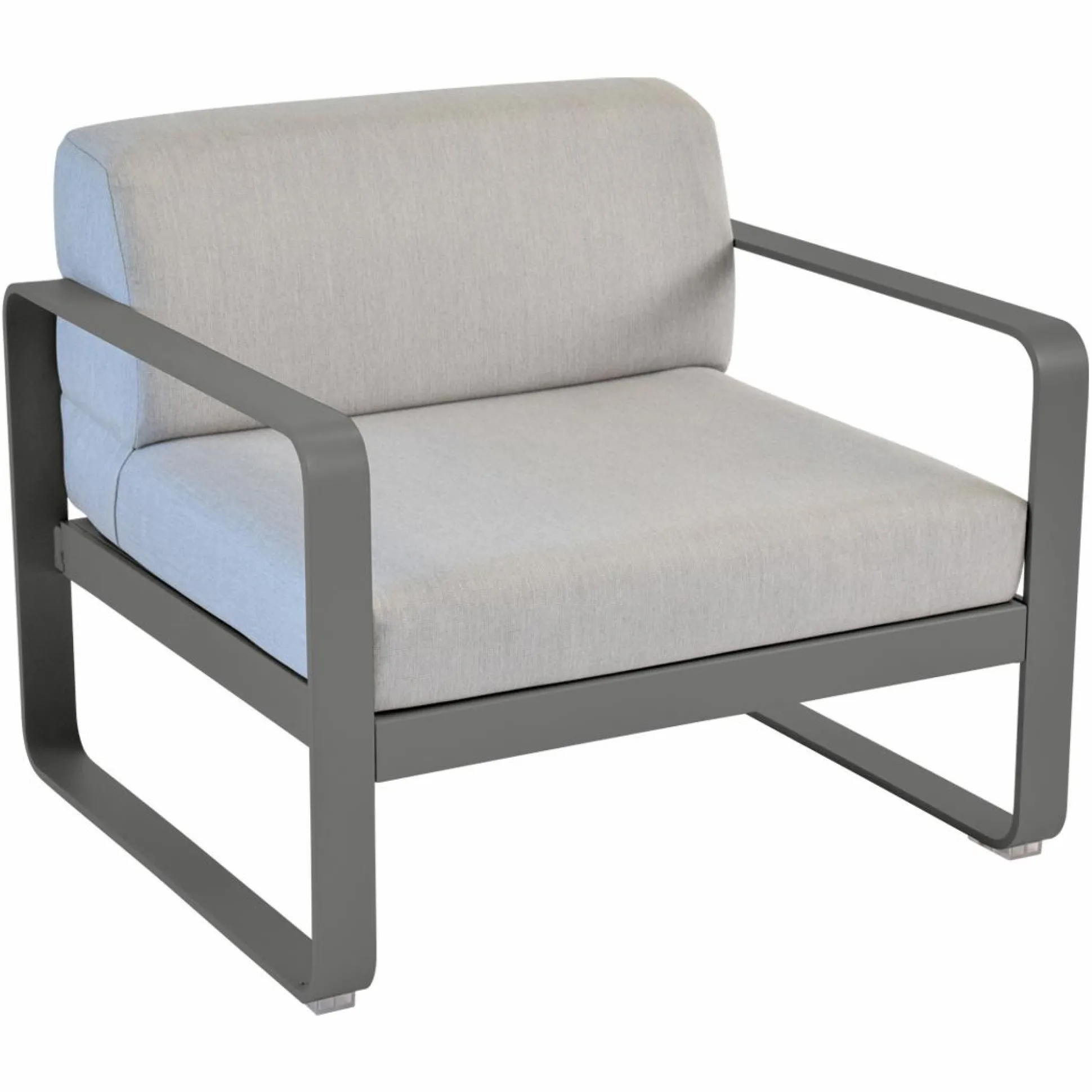 FERMOB Fauteuil Bellevie Gris Flanelle en Aluminium - Réglisse