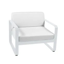 FERMOB Fauteuil Bellevie Blanc Grisé en Aluminium - Blanc