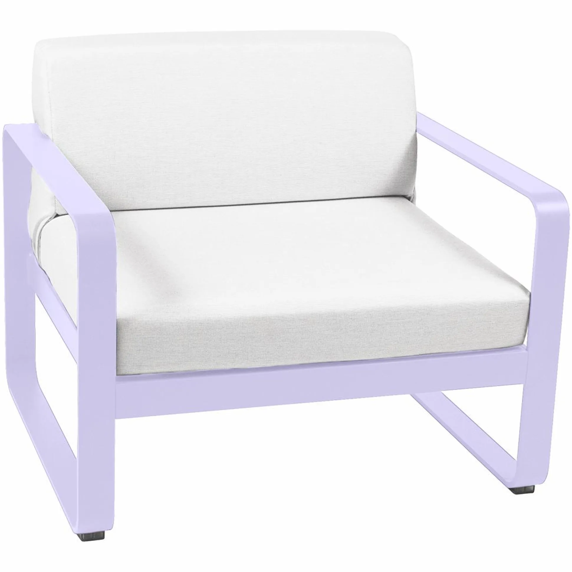FERMOB Fauteuil Bellevie Blanc Grisé en Aluminium - Guimauve