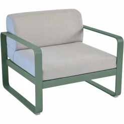 FERMOB Fauteuil Bellevie Gris Flanelle en Aluminium - Cèdre
