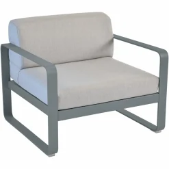 FERMOB Fauteuil Bellevie Gris Flanelle en Aluminium - Gris Orage