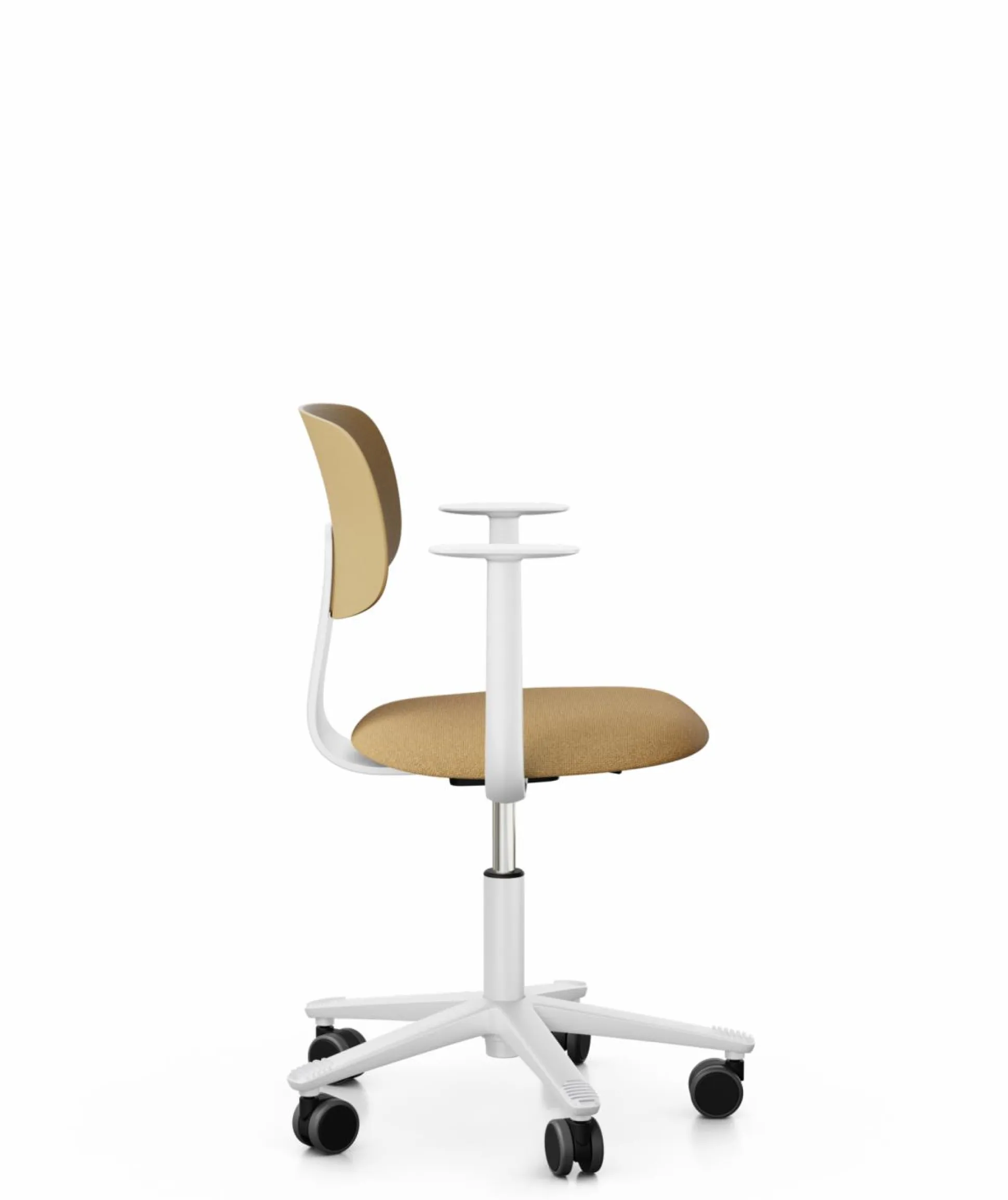 FLOKK Chaise de bureau assise capitonnée avec accoudoirs Tion 2140 - Jaune