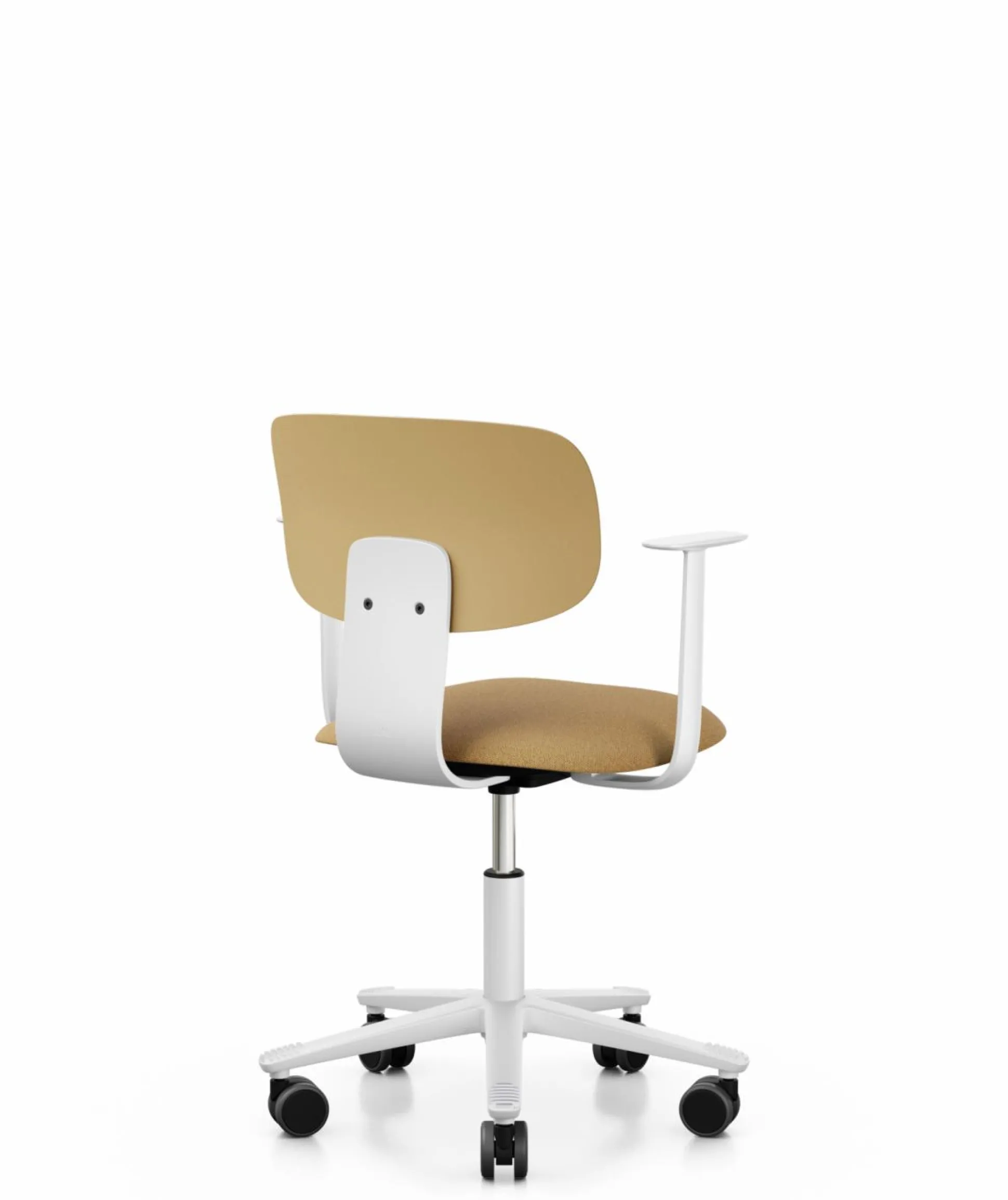 FLOKK Chaise de bureau assise capitonnée avec accoudoirs Tion 2140 - Jaune