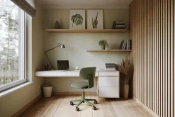 FLOKK Chaise de bureau assise capitonnée Tion 2140 - Jaune