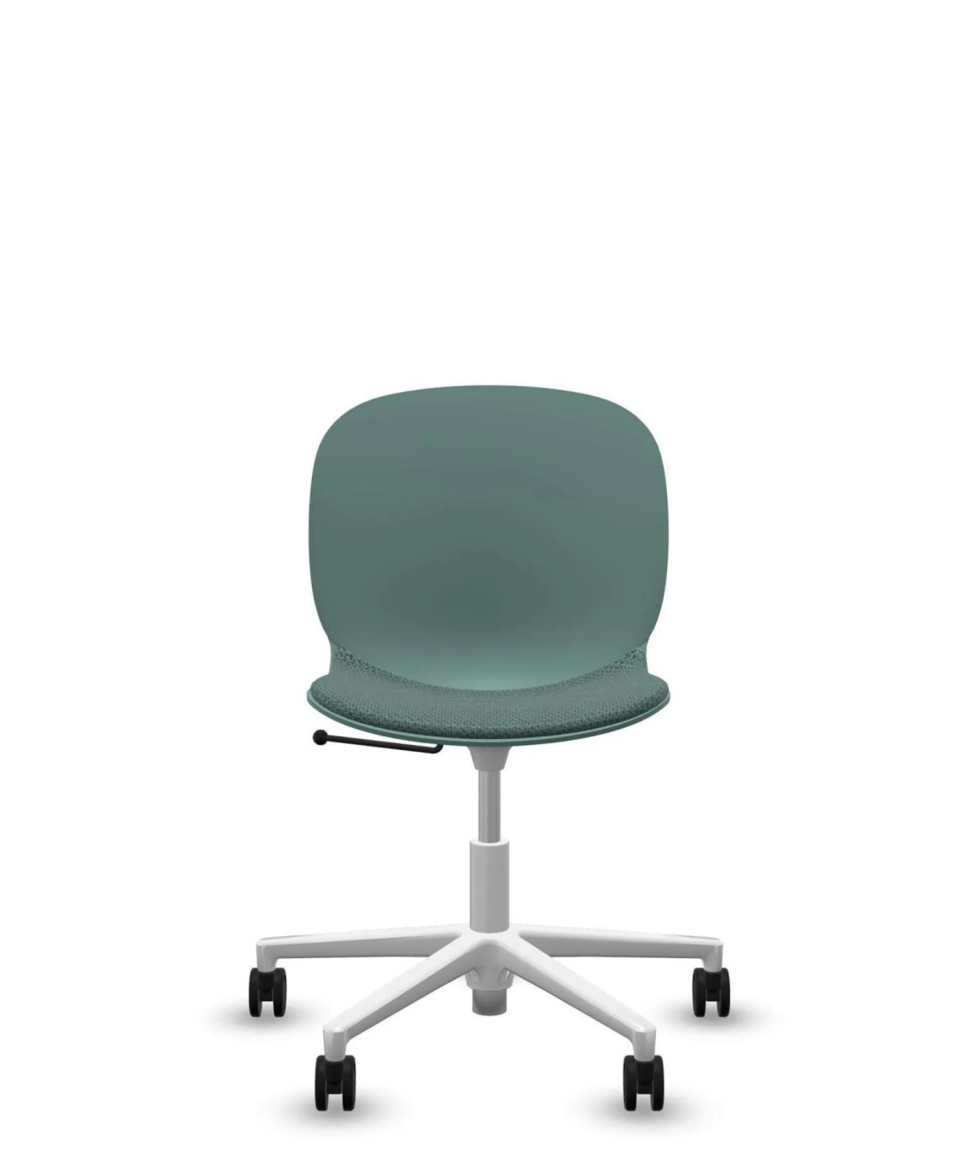 FLOKK Chaise de bureau assise capitonnée Noor 6070S - Bleu Vert