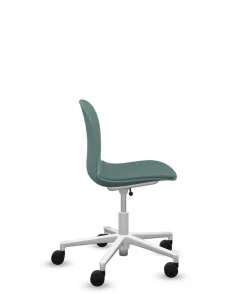 FLOKK Chaise de bureau assise capitonnée Noor 6070S - Bleu Vert