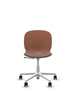 FLOKK Chaise de bureau assise capitonnée Noor 6070S - Terracotta