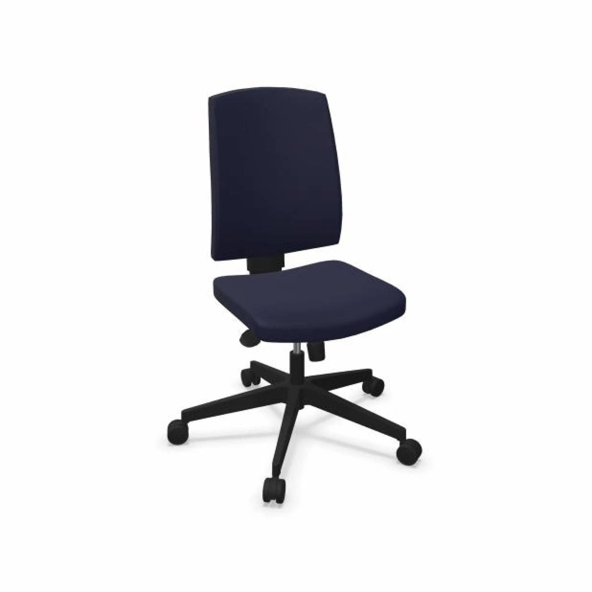 FLOKK Chaise de bureau Raya 21S - Bleu - Roulettes pour sol dur