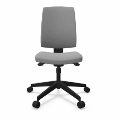 FLOKK Chaise de bureau Raya 21S - Gris - Roulettes pour sol dur