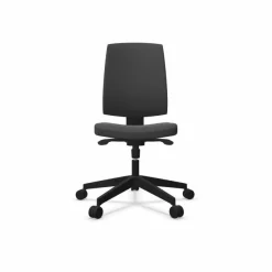 FLOKK Chaise de bureau Raya 21S - Gris Anthracite - Roulettes pour sol dur