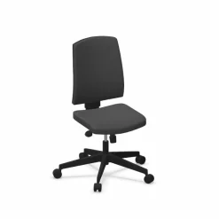 FLOKK Chaise de bureau Raya 21S - Gris Anthracite - Roulettes pour sol dur