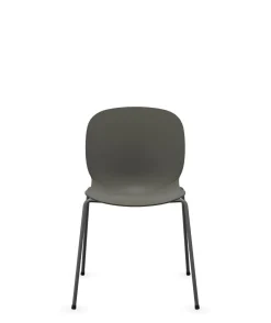 FLOKK Chaise empilable coque polypropilène et pieds métal Noor 6050 - Gris