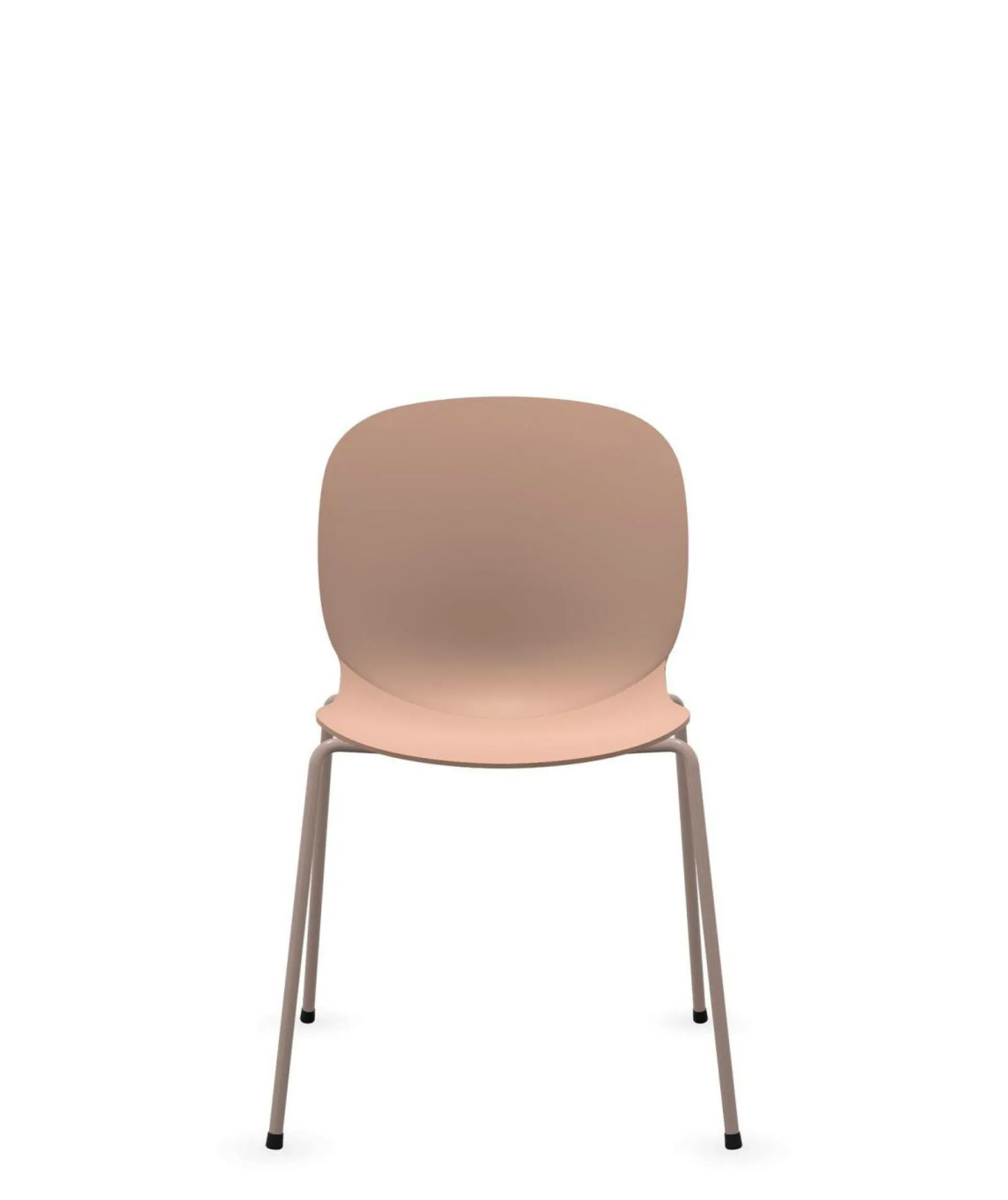 FLOKK Chaise empilable coque polypropilène et pieds métal Noor 6050 - Rose