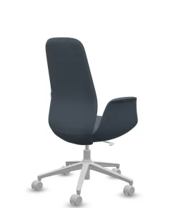 FLOKK Fauteuil de bureau assise ergonomique Ellie Pro 10ST - Bleu Jean - Roulettes pour sol dur