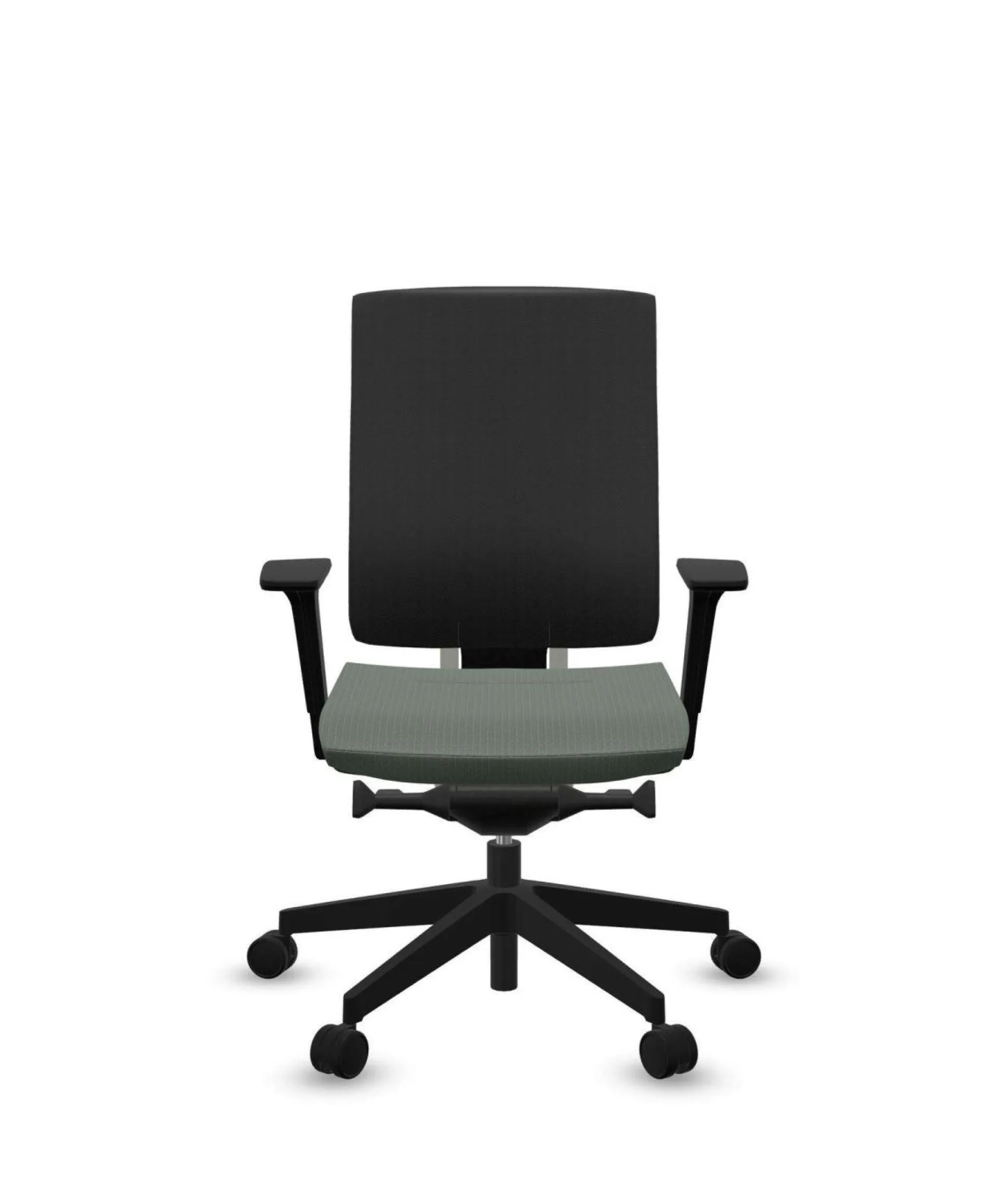 FLOKK Fauteuil de bureau sans têtière Xenon Net 101SFL - Vert Sauge - Roulettes pour sol dur