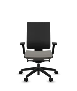 FLOKK Fauteuil de bureau sans têtière Xenon Net 101SFL - Beige - Roulettes pour sol dur