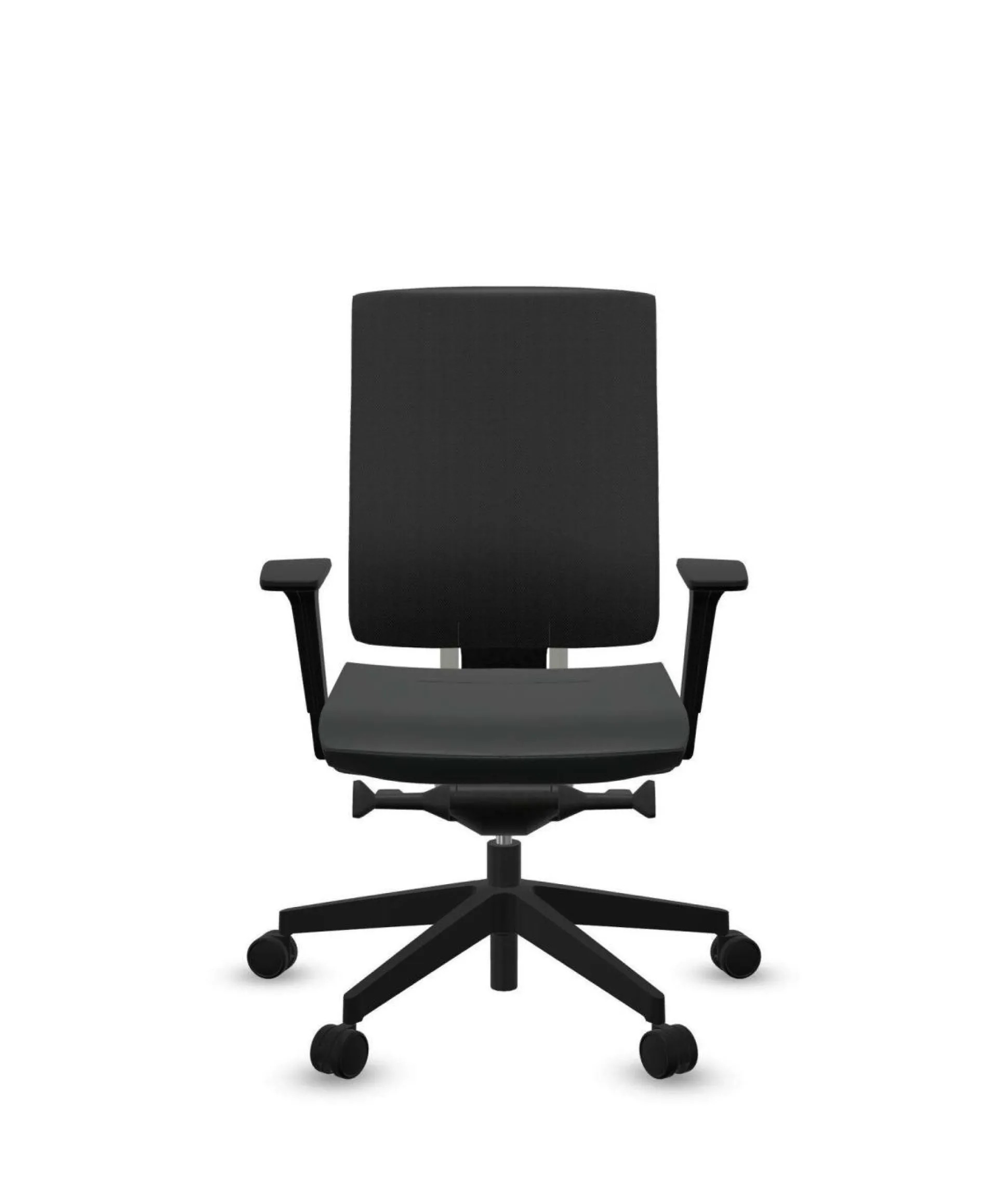 FLOKK Fauteuil de bureau sans têtière Xenon Net 101SFL - Noir - Roulettes pour sol dur