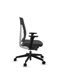 FLOKK Fauteuil de bureau sans têtière Xenon Net 101SFL - Noir - Roulettes pour sol dur