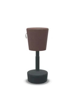 FLOKK Tabouret assis debout base gris foncé Mickey - Terracotta