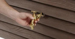 GARANTIA Kit Récupérateur d'Eau 350 L Woody Aspect Bois Foncé