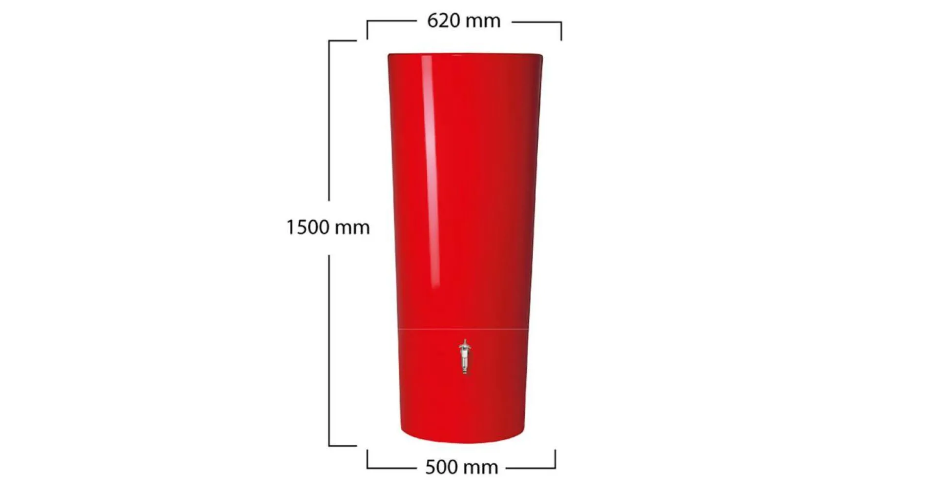 GARANTIA Kit Récupérateur d'Eau 350 L Color Tomate