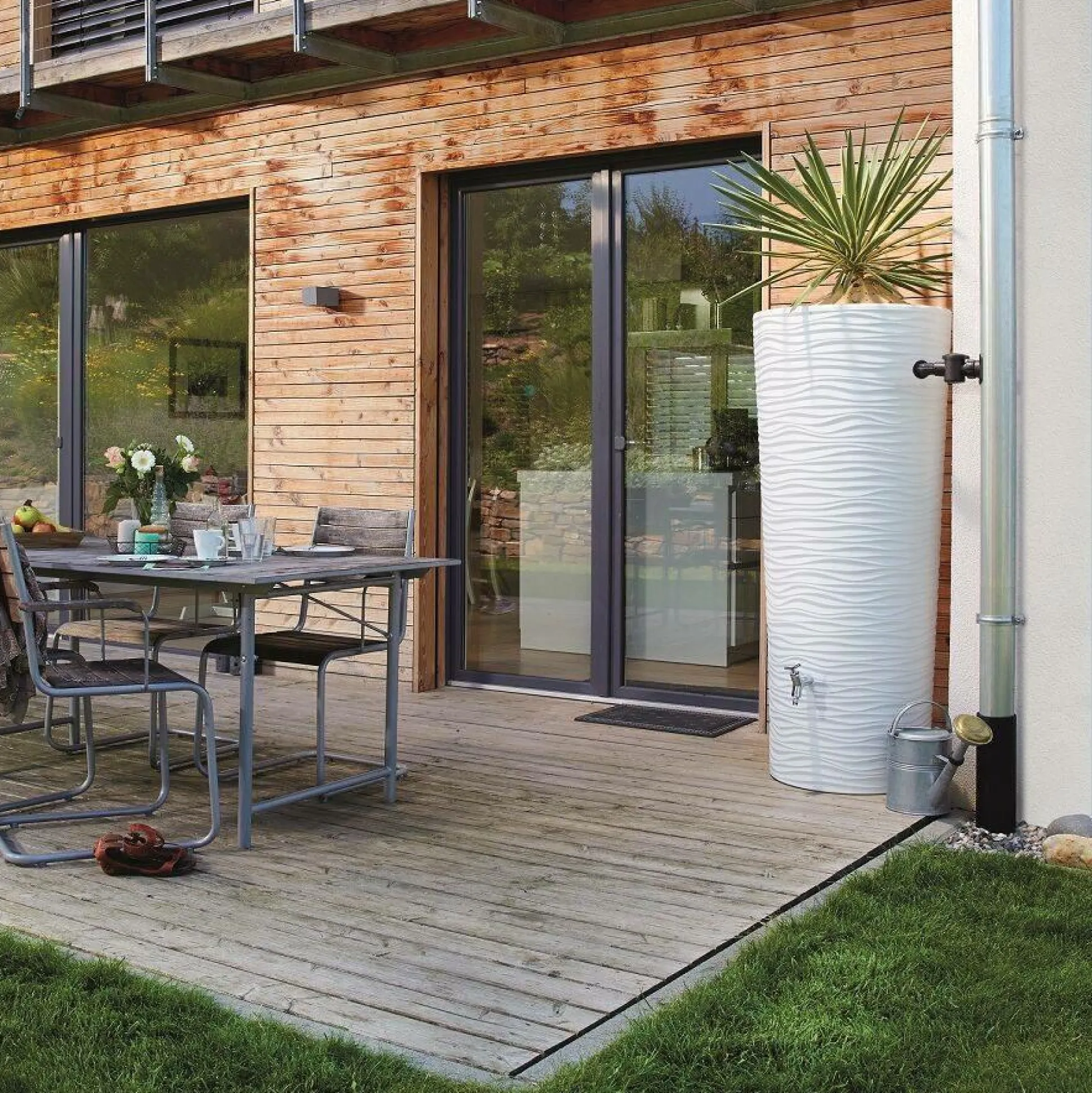 GARANTIA Kit Récupérateur d'Eau 350 L 2en1 Natura - Artic