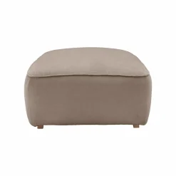 Grand pouf tissu Otis - Beige
