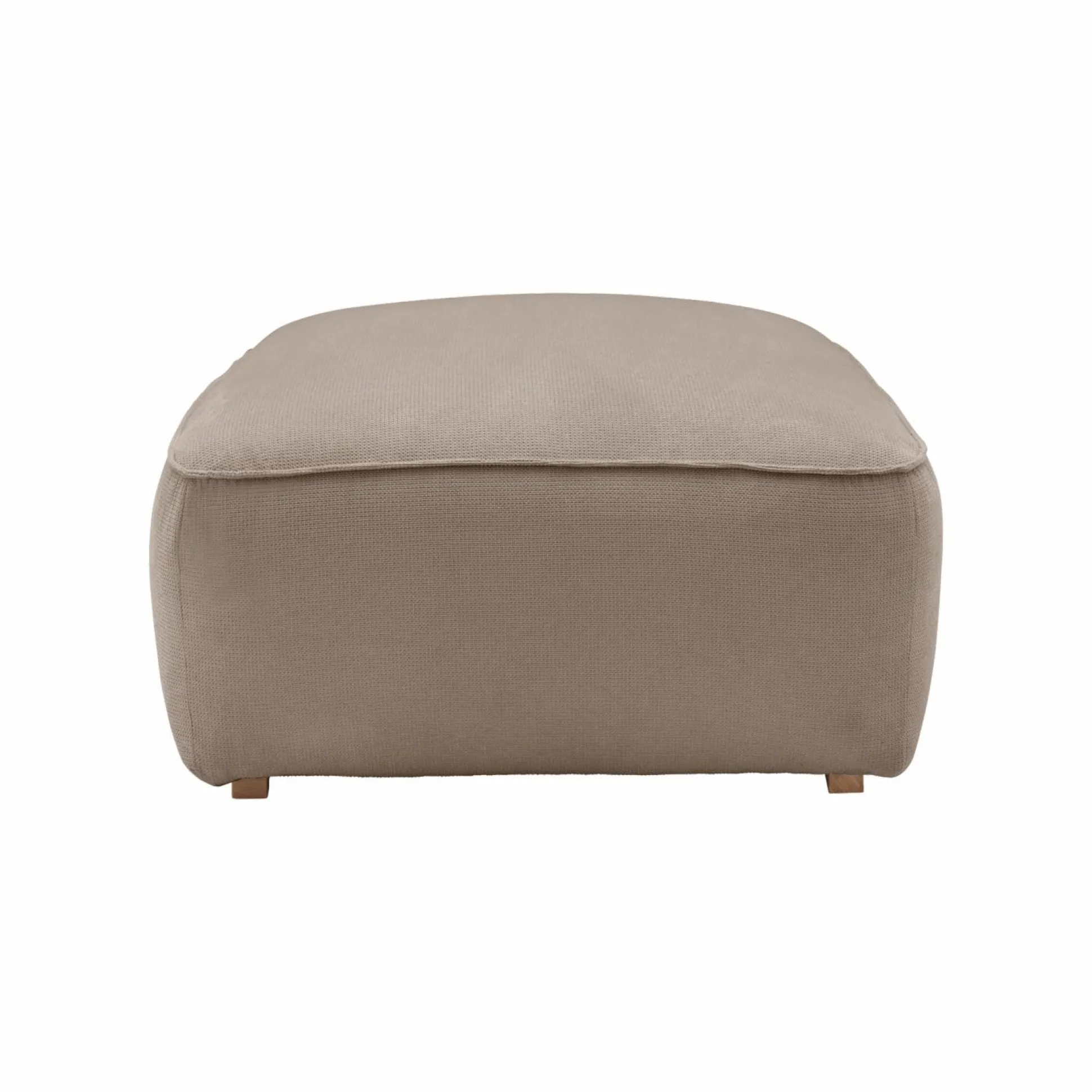 Grand pouf tissu Otis - Beige