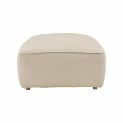 Grand pouf tissu Otis - Crème