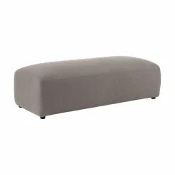 Grand pouf tissu Pavel - Gris